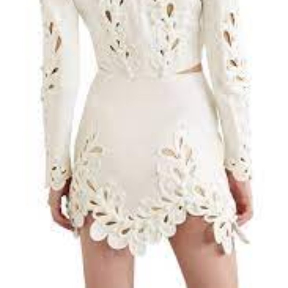 Zimmermann Brightside Rouleaux Top & Mini Skirt Zimm Sz 2 - Picture 8 of 16